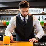 바텐더 교육기관 선택 가이드 - A modern bartending school classroom scene with diverse adult students practicing cocktail making be...
